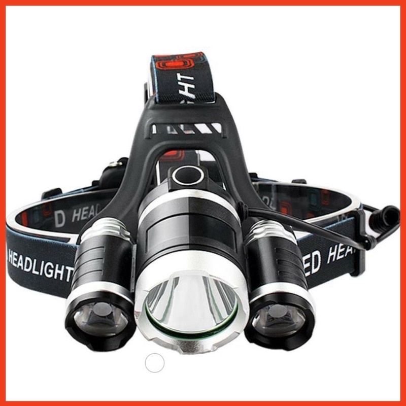 ĐÈN PIN  Đội Đầu 3 Bóng Led Siêu Sáng,