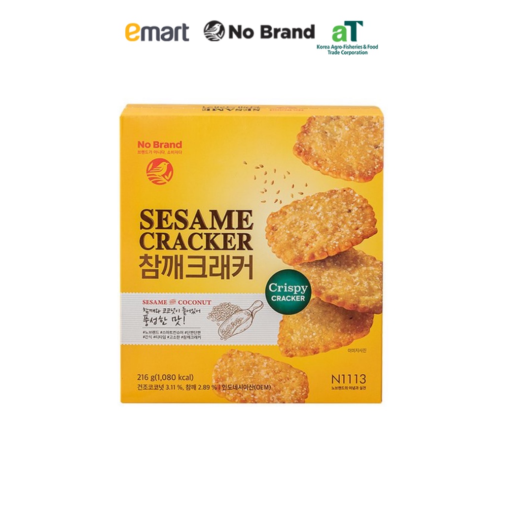 Bánh Quy Dừa Giòn Tẩm Mè No Brand 216g - Emart VN