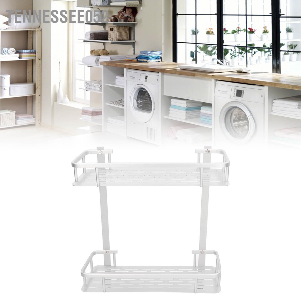 Tennessee052 Kệ treo tường Hợp kim nhôm mờ hai lớp lưu trữ nổi cho phòng tắm nhà bếp Phòng khách