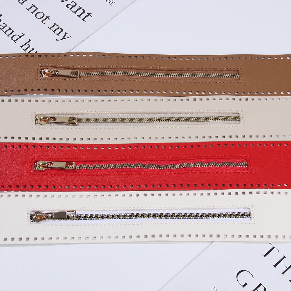 Dây Kéo Bằng Da PU Thiết Kế Chuyên Dụng Cho Túi Xách Thủ Công DIY