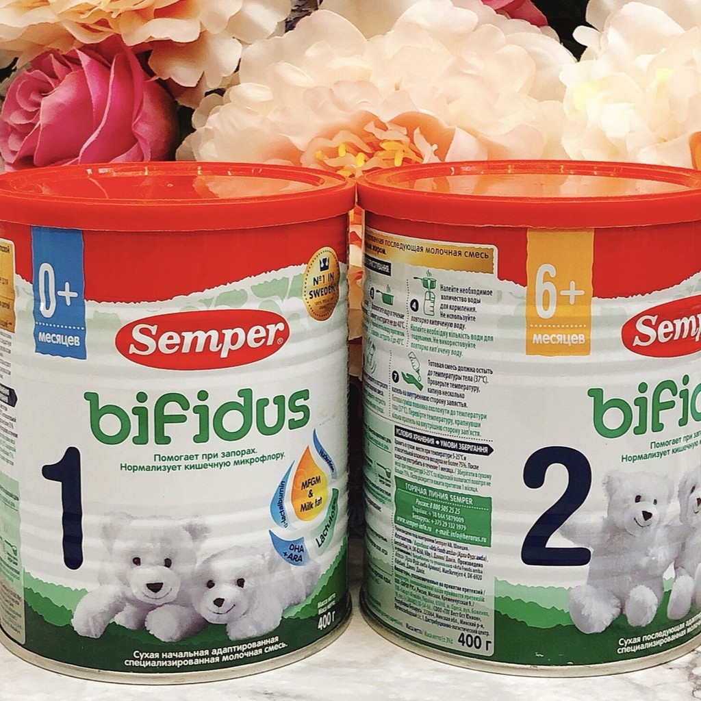 Sữa Semper BIFIDUS (dành cho trẻ bị táo bón) loại 400gram