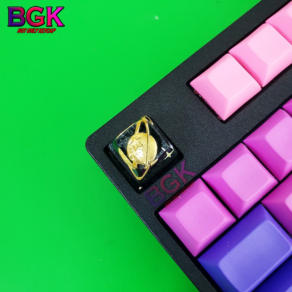 Keycap Lẻ hình hành tinh ngoài vũ trụ cực đẹp Sa profile ( keycap resin độc lạ )( Keycap Artisan )