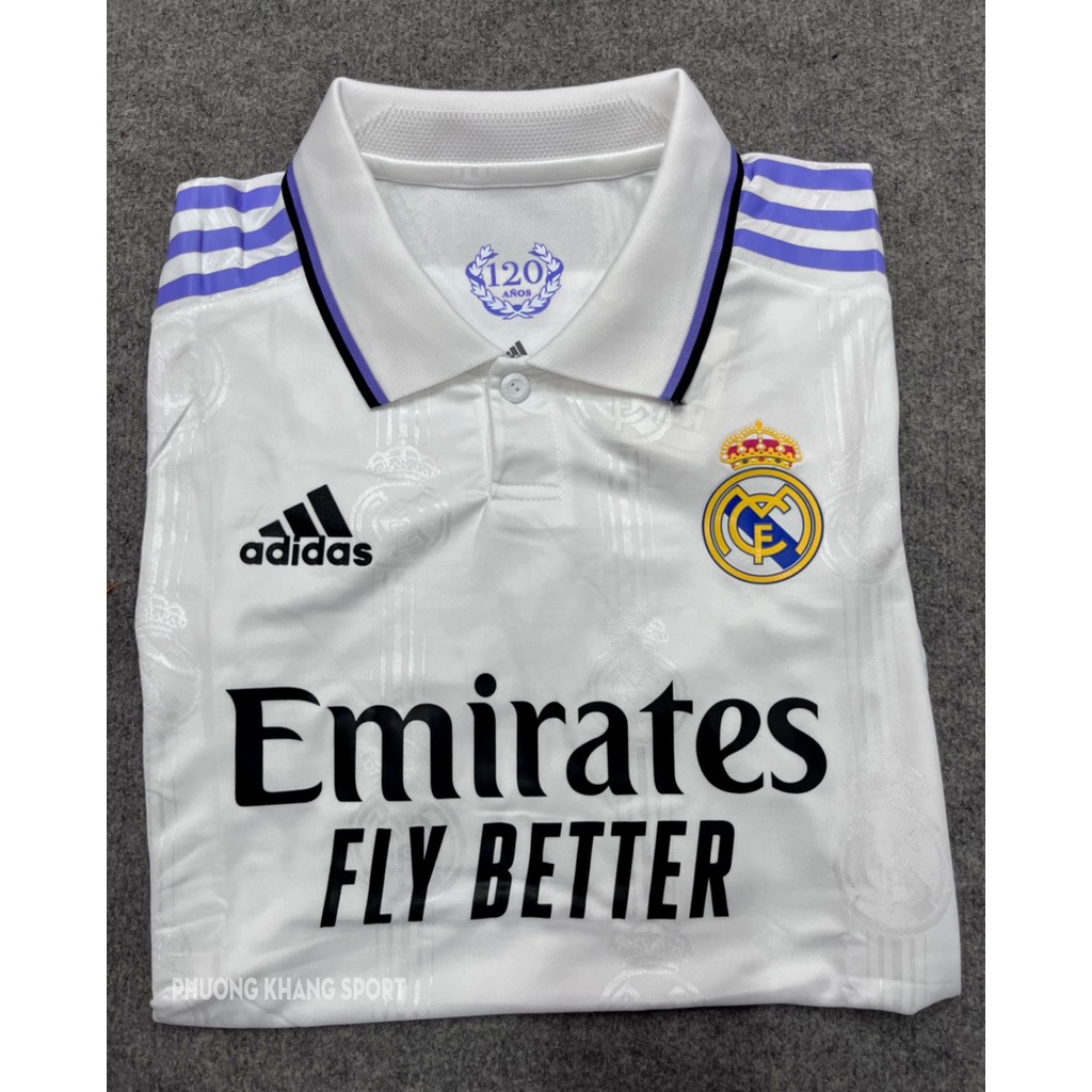 Bộ áo bóng đá Real Madrid sân nhà 2022