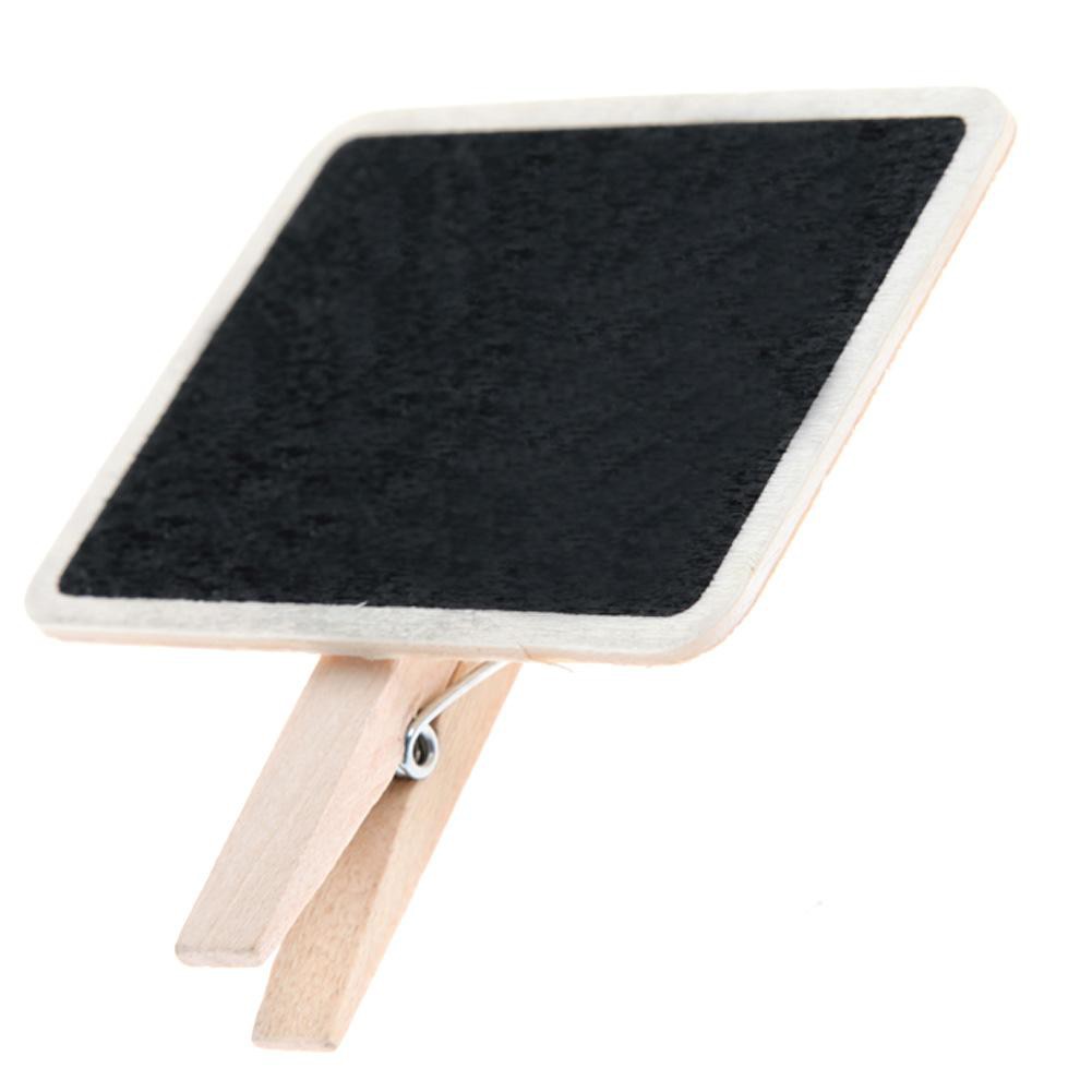 Bộ 20 kẹp gỗ mặt bảng đen mini viết ghi chú