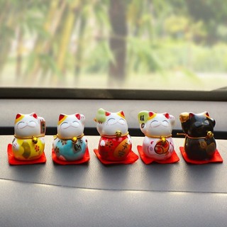Bộ 5 Tượng Chú Mèo May Mắn Cao 4Cm (Giao mẫu ngẫu nhiên)