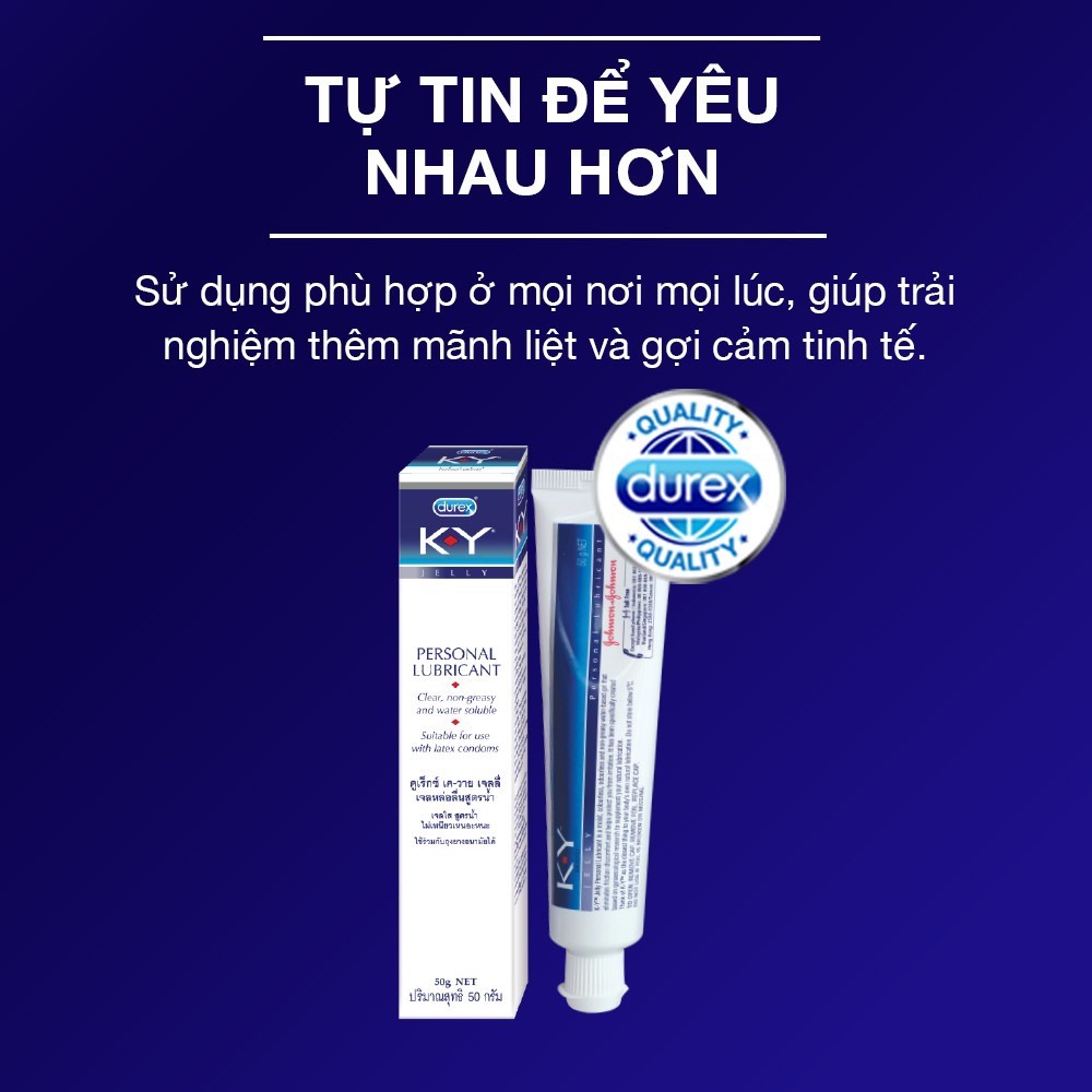 Gel bôi trơn tạo độ ẩm Durex KY (50g chính hãng)