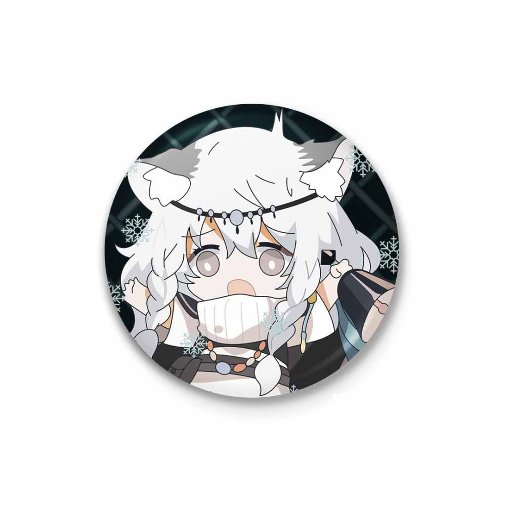 Huy hiệu cài áo in hình Arknights game anime chibi xinh xắn dễ thương