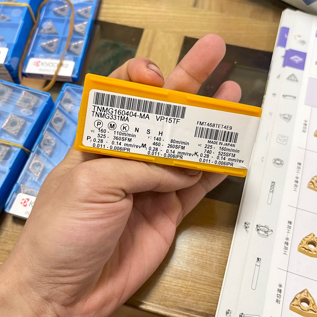 Mảnh chip tiện T16 MITSUBISHI  TNMG160404-MA VP15TF , TNMG160408-MA VP15TF