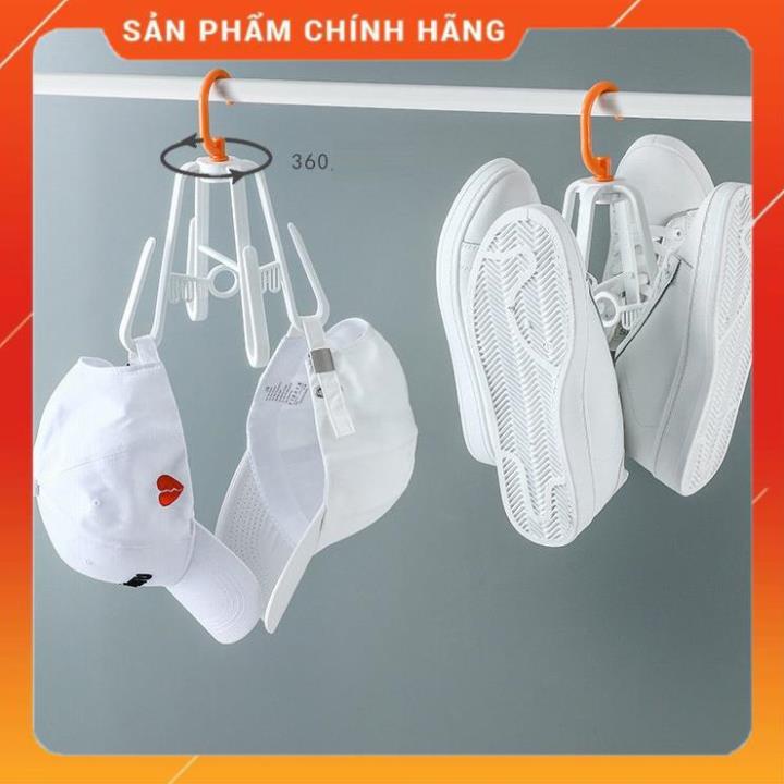 Móc phơi giày 4 chấu xoay 360 độ thông minh (mẫu mới - 2022)