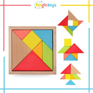 [RẺ NHẤT] Đồ Chơi Ghép Hình Tangram 7 Miếng Rèn Tư Duy Logic Cho Trẻ Từ 2 Tuổi-ETPZ13FSN165