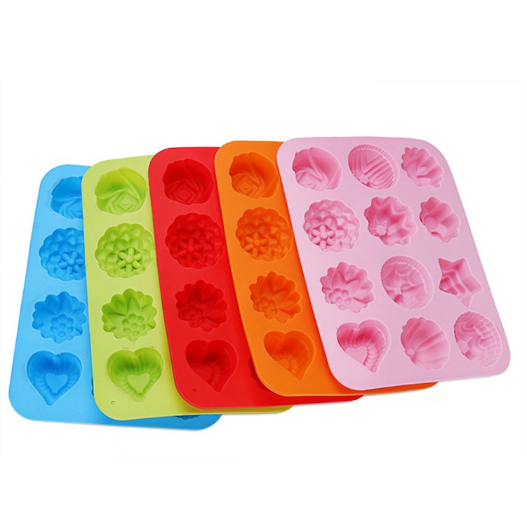 Khuôn Silicon Làm Thạch/Rau Câu/Bánh Pudding/Kẹo Dẻo/Socola (Nhiều Màu) H06