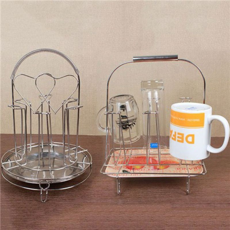 Khay úp cốc inox sáng bóng hàng loại 1