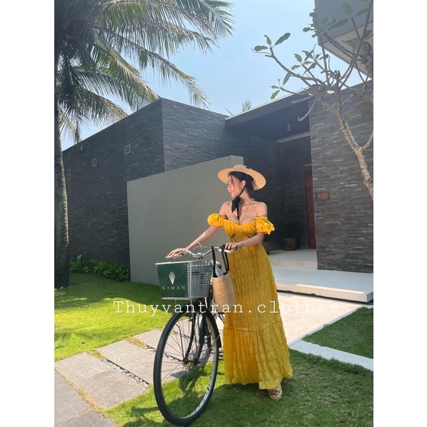 ĐẦM MAXI CUTOUT LƯNG VIỀN BÈO | BigBuy360 - bigbuy360.vn
