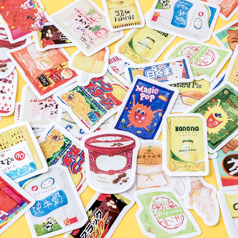 46 Sticker hình dễ thương dùng dán trang trí sách ảnh thủ công