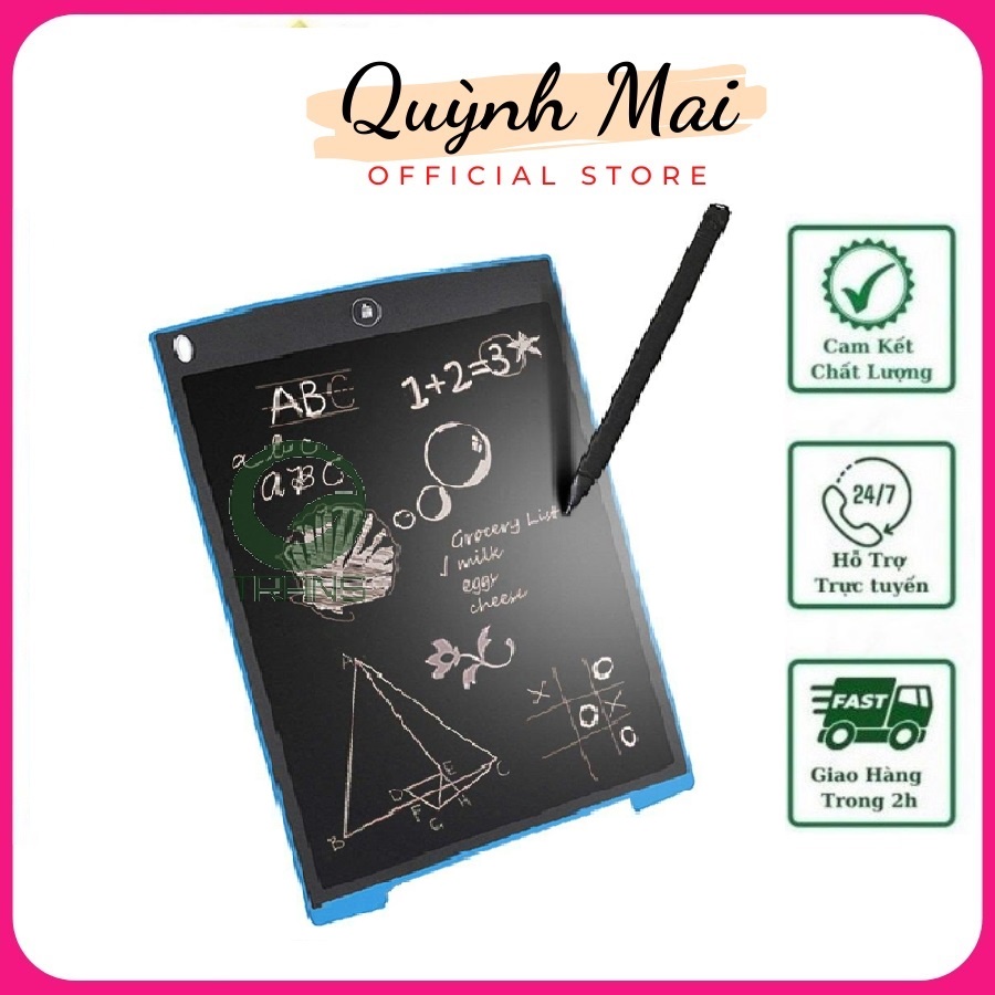 Bảng Viết Bảng Vẽ Tự Xoá LCD 8.5 Inch Cho Bé Học Tập Vui Chơi