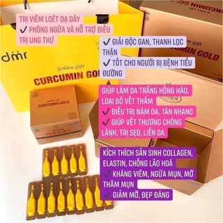 Tinh nghệ Nano Curcumin Gold Golden Gift hộp 100 ống x2ml