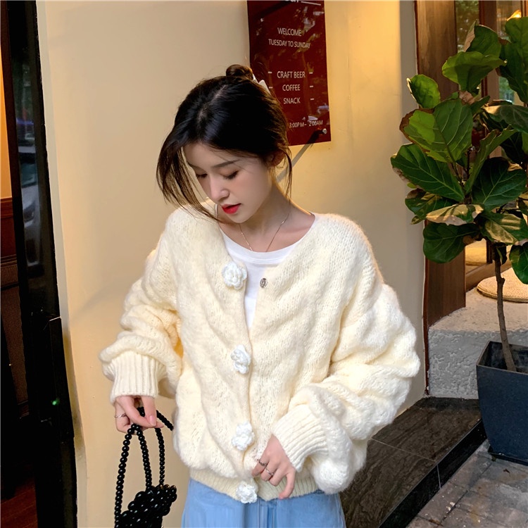 🍨🍨🍨Áo Len Phong Cách Mới Ngọt Ngào Mềm Mại ,Hàn Quốc Gió Nhẹ Nhàng🍨🍨🍨🍨