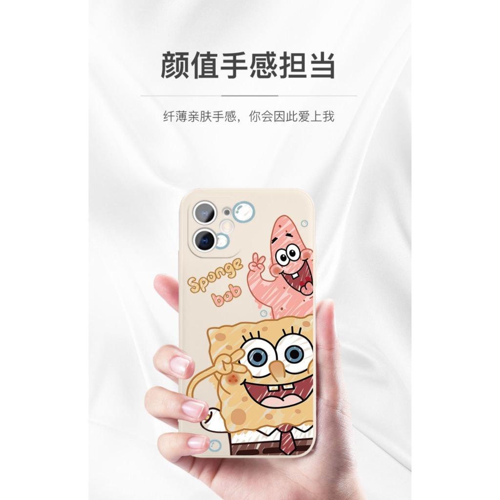 Ốp Điện Thoại Chống Sốc Hình Spongebob Cho Iphone 13 Pro 11 Pro Max Xr 6s 7 8 Plus 12 Mini 14 Pro Xs Max
