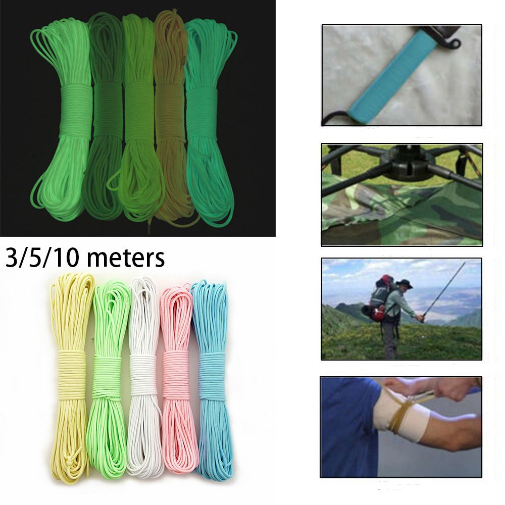 Dây Dù Phản Quang 3/5/10M 550LB 7 Màu Sắc Đa Năng Chất Lượng Cao