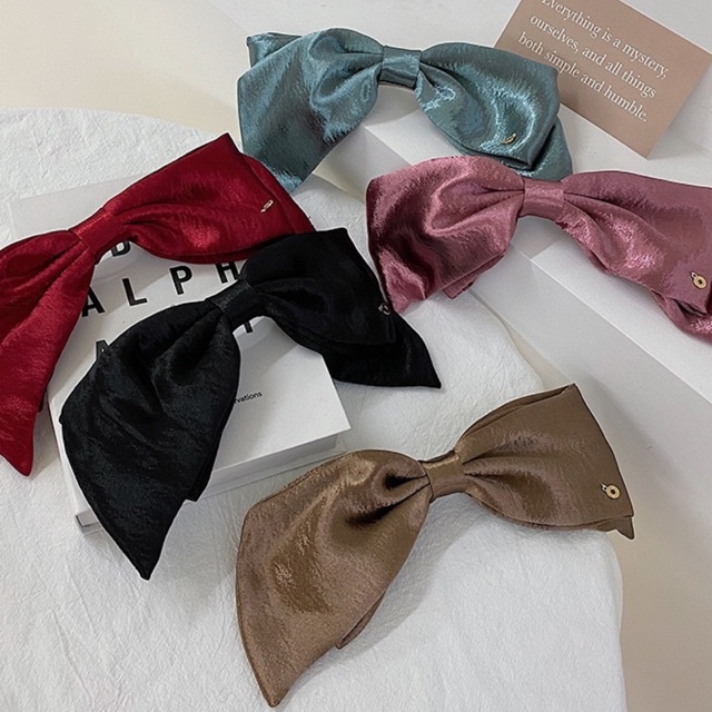 Kẹp tóc nữ nơ to nữ tính - Maben