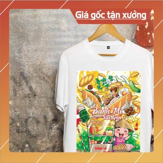 [VIỆT NAM] Áo Thun Văn Hóa - Ẩm Thực Việt Nam - Bánh mì Sài Gòn cực chất và đẹp - VIN-0016 giá tận xưởng