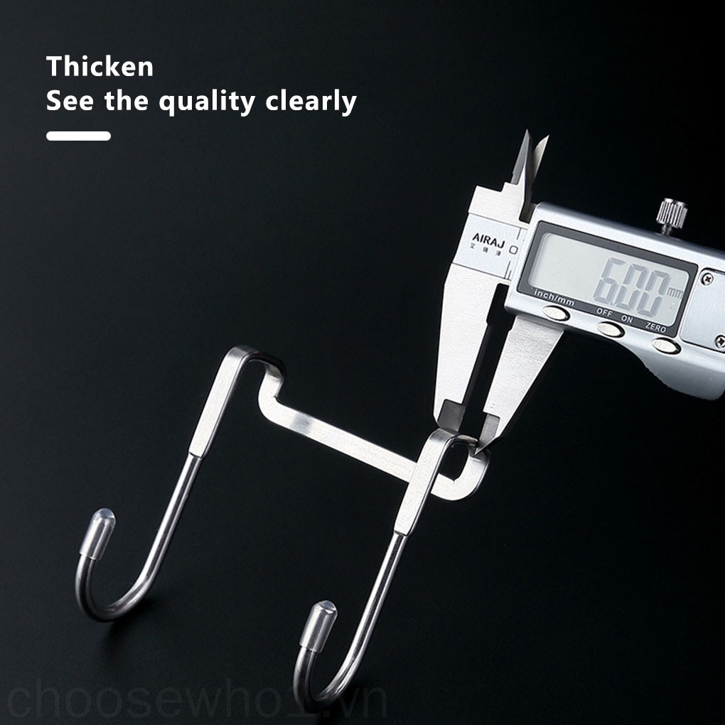 Móc treo đồ hình chữ S bằng thép không gỉ 304 tiện dụng cho nhà bếp/ nhà tắm