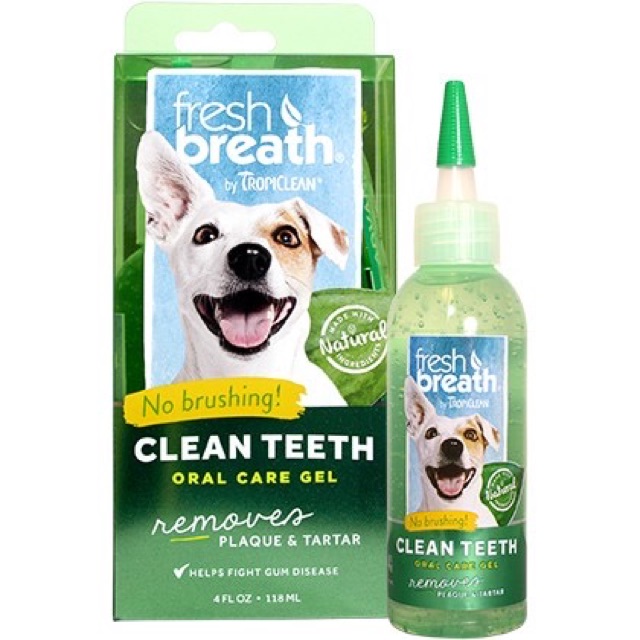 Gel làm sạch răng miệng có vị Tropiclean dành cho chó