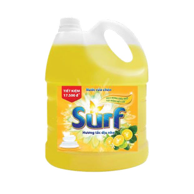 Nước rửa chén Surf hương tắc dịu nhẹ 1.5kg