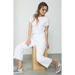Áo thun croptop cổ tròn xuất Mỹ