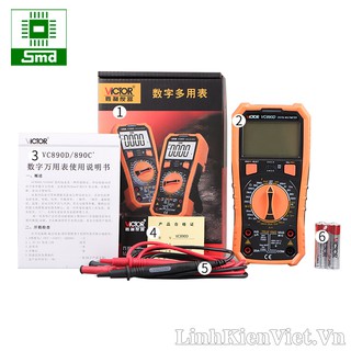 Đồng hồ đo điện vạn năng VICTOR VC890D