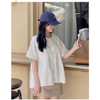 Áo babydoll thắt nơ (ảnh thật)