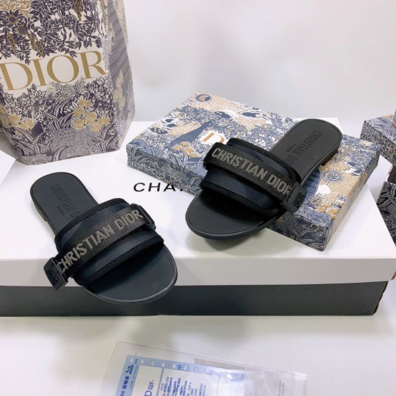 B(ẢNH THẬT) Dép Lê Nữ Quai Ngang Chữ Mềm Êm Fullbox Bill Túi Hãng Cao Cấp