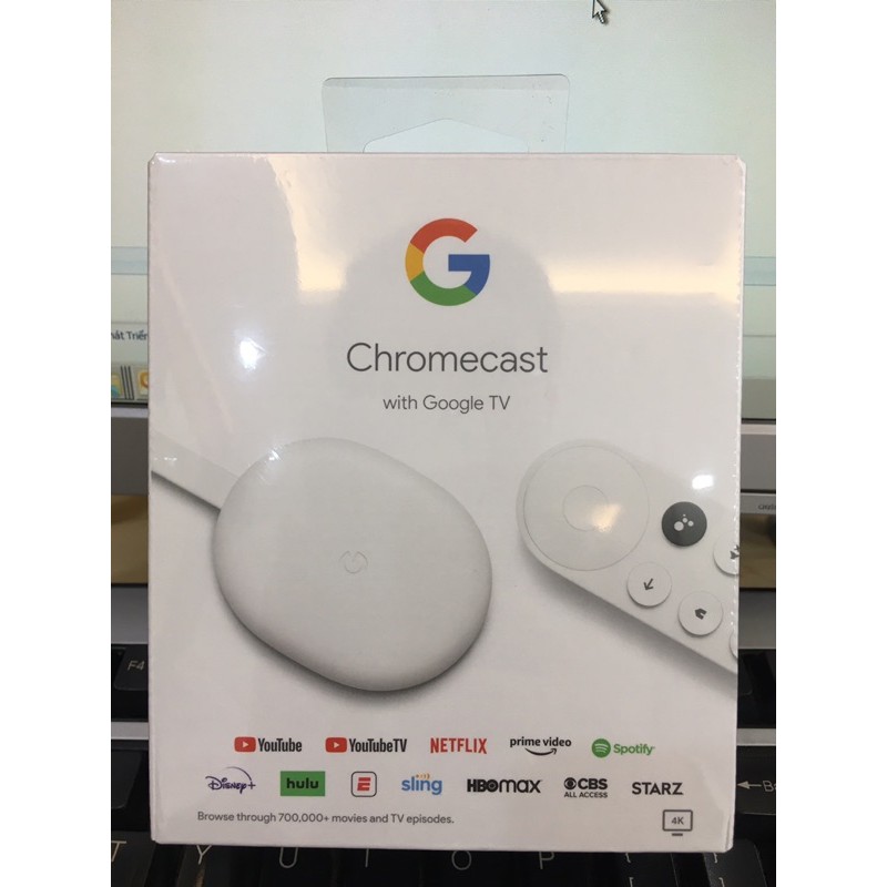 Chromecast with Google TV - Có Tiếng Việt - Thiết bị truyền nội dung lên TV tích hợp trợ lý Google