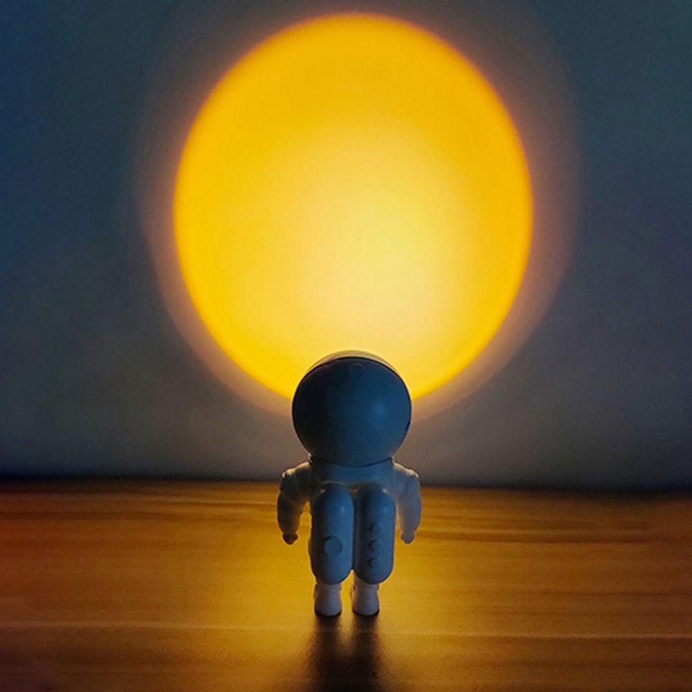 YIYU Đèn Ngủ Chiếu Hình Robot Phi Hành Gia Mặt Trời Cà Phê Cầu Vồng