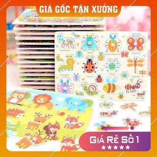 Đồ chơi bảng ghép gỗ có núm cầm loại 1, hàng đẹp, chắc chắn ( giao ngẫu nhiên)