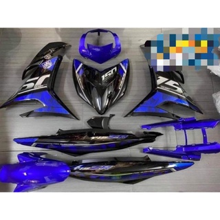 Tem rời exciter 150 xanh đen y15zr - decal ruby