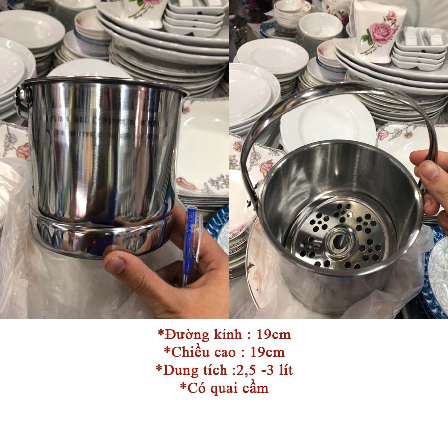 Xô đựng đá inox