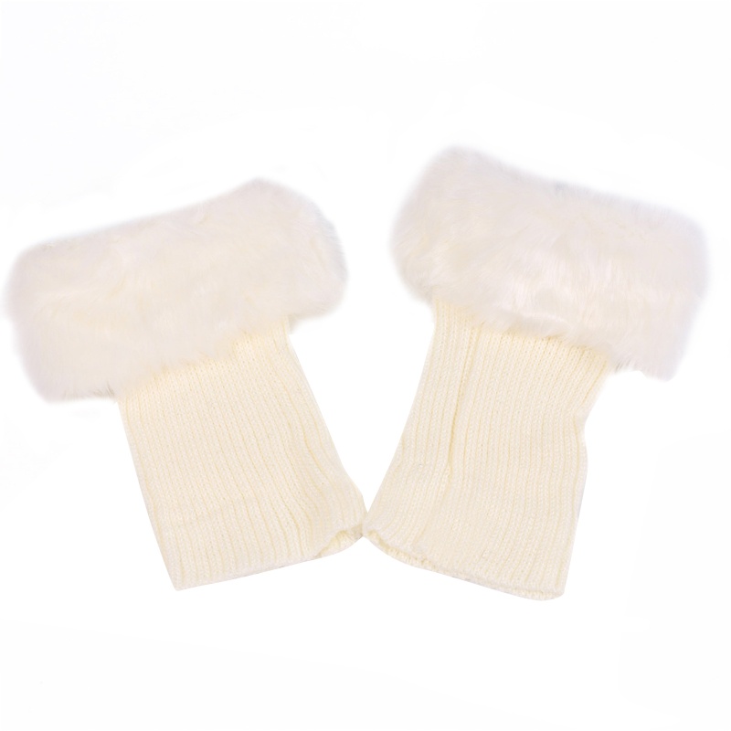 Youyo Vớ Ống Chân Dệt Kim Giả Lông Thú Giữ Ấm Mùa Đông Cho Nữ