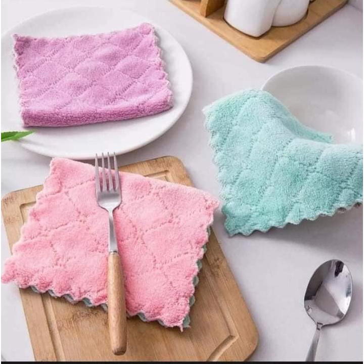 Khăn lau đa năng 2 mặt viền zíc zắc mẫu mới