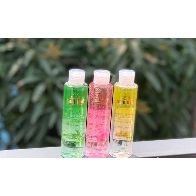 NƯỚC TẨY TRANG TRÀ XANH/HOA HỒNG Sạch Da Gold Bee