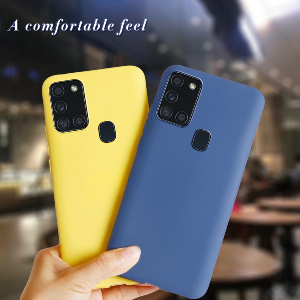 Ốp lưng điện thoại hình kẹo mềm chất liệu silicone dẻo mỏng dễ thương dành cho Samsung Galaxy A21s - INTL