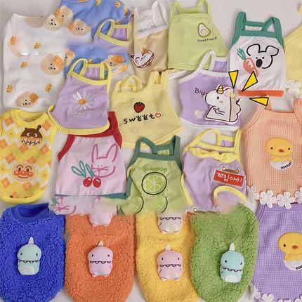 Quần áo cho chó, quần áo cho mèo, áo cho thú cưng 2 dây 3 lỗ