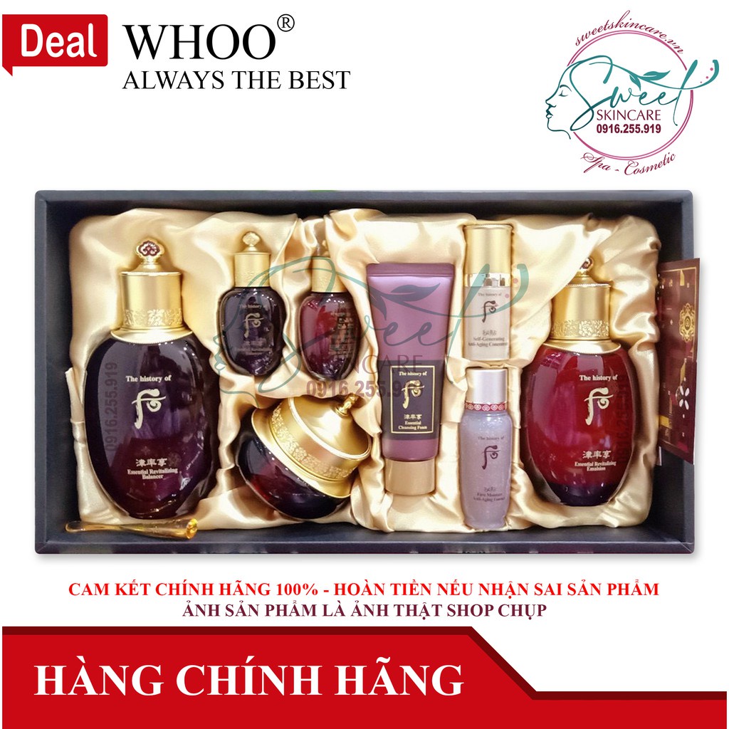 Bộ Dưỡng Da Bổ Sung Tân Dịch Chống Lão Hóa Whoo Jinyulhyang Special Set ( whoo đỏ ) ( The history of Whoo) | BigBuy360 - bigbuy360.vn