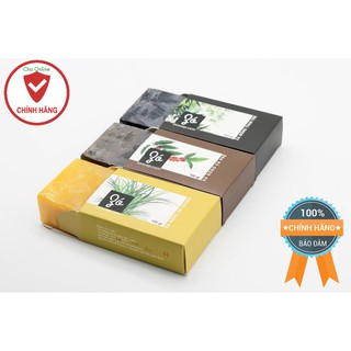 Combo 03 hộp xà bông gió xà bông tắm thảo dược vị cà phê - sả chanh - than trúc 100% thiên nhiên