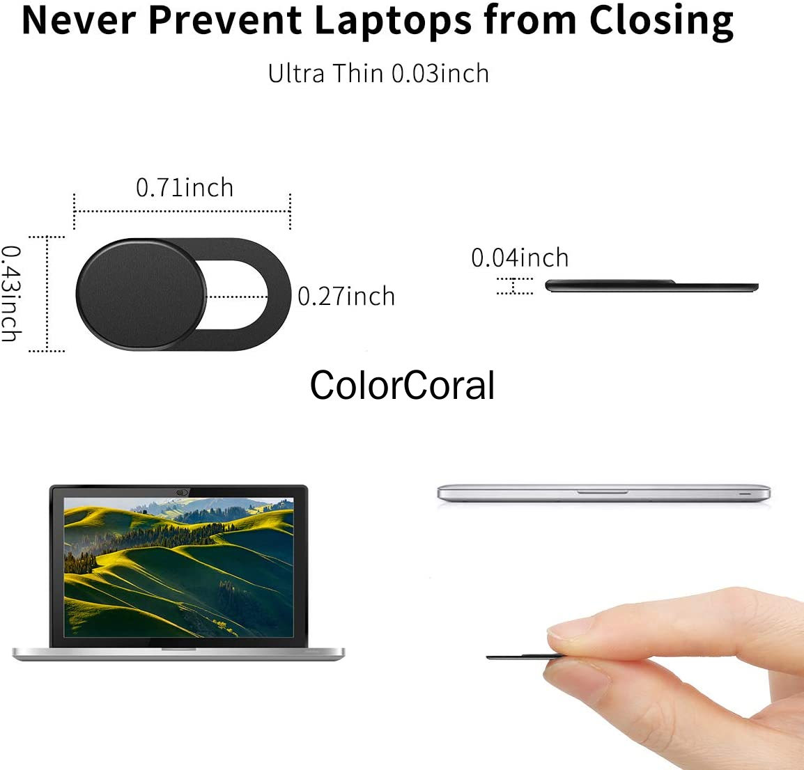 Set 6 nắp trượt bảo vệ ống kính webcam máy tính Laptop MacBook Mini/Air Pro iPhone iMac Echo Show iPad Video | BigBuy360 - bigbuy360.vn