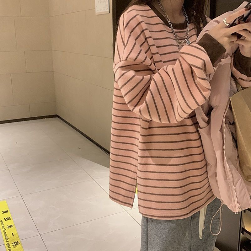 Áo Thun Dài Tay Dáng Rộng Thiết Kế Mới Thời Trang Dành Cho Mùa Thu