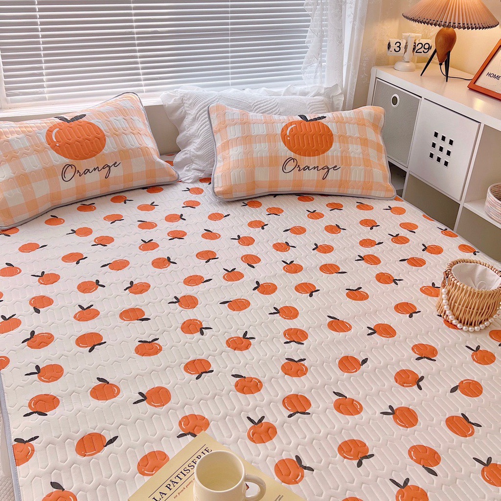 Chiếu điều hòa cao su non 6D M2T BEDDING Luxury Dream vải lụa Tencel mềm mát - Latex6D Mẫu 1