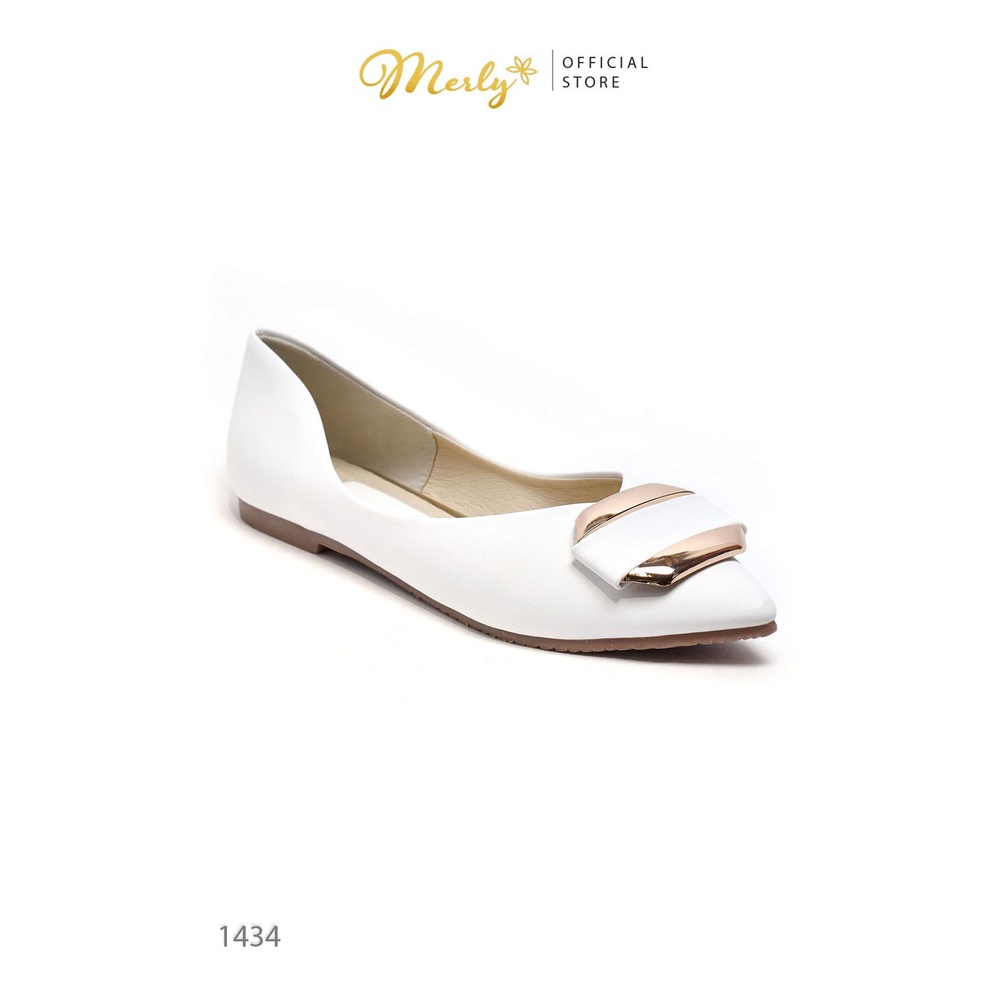 Giày Búp Bê Mũi Nhọn Merly 1434 Giày Big Size Nữ