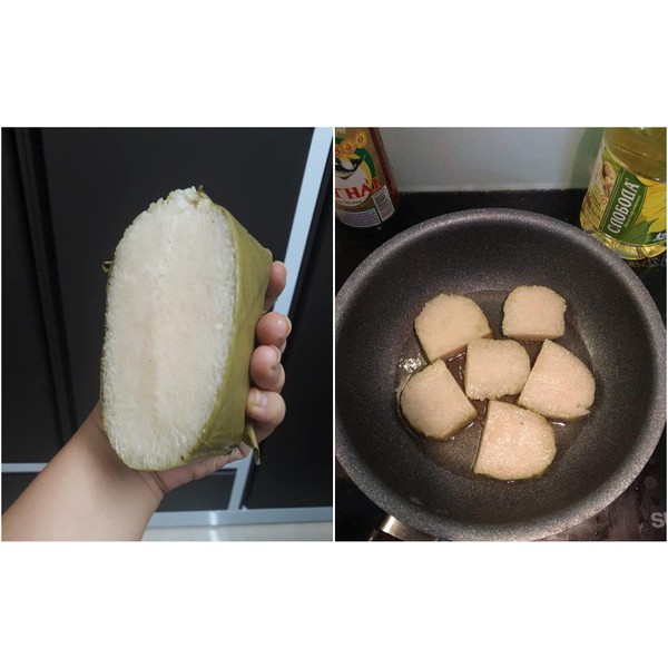 1 cây bánh tét không nhân cô Liên Bình định (1 cây 1kg có hút chân không)