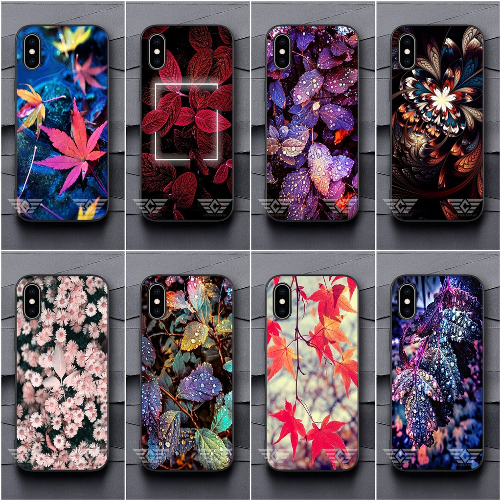 Ốp lưng iphone X/ XS/ XSMAX/ XR hoa lá 2022 cực đẹp
